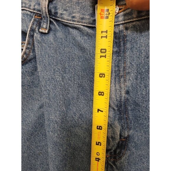Vintage Rustler Loose Fit Tapered Leg Blue Denim Jeans Size 36 x 32 - Picture 6 of 9